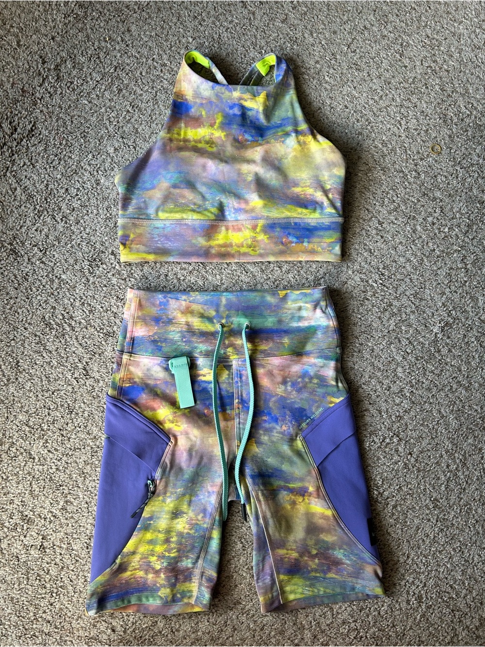 lululemon cargo hiking set